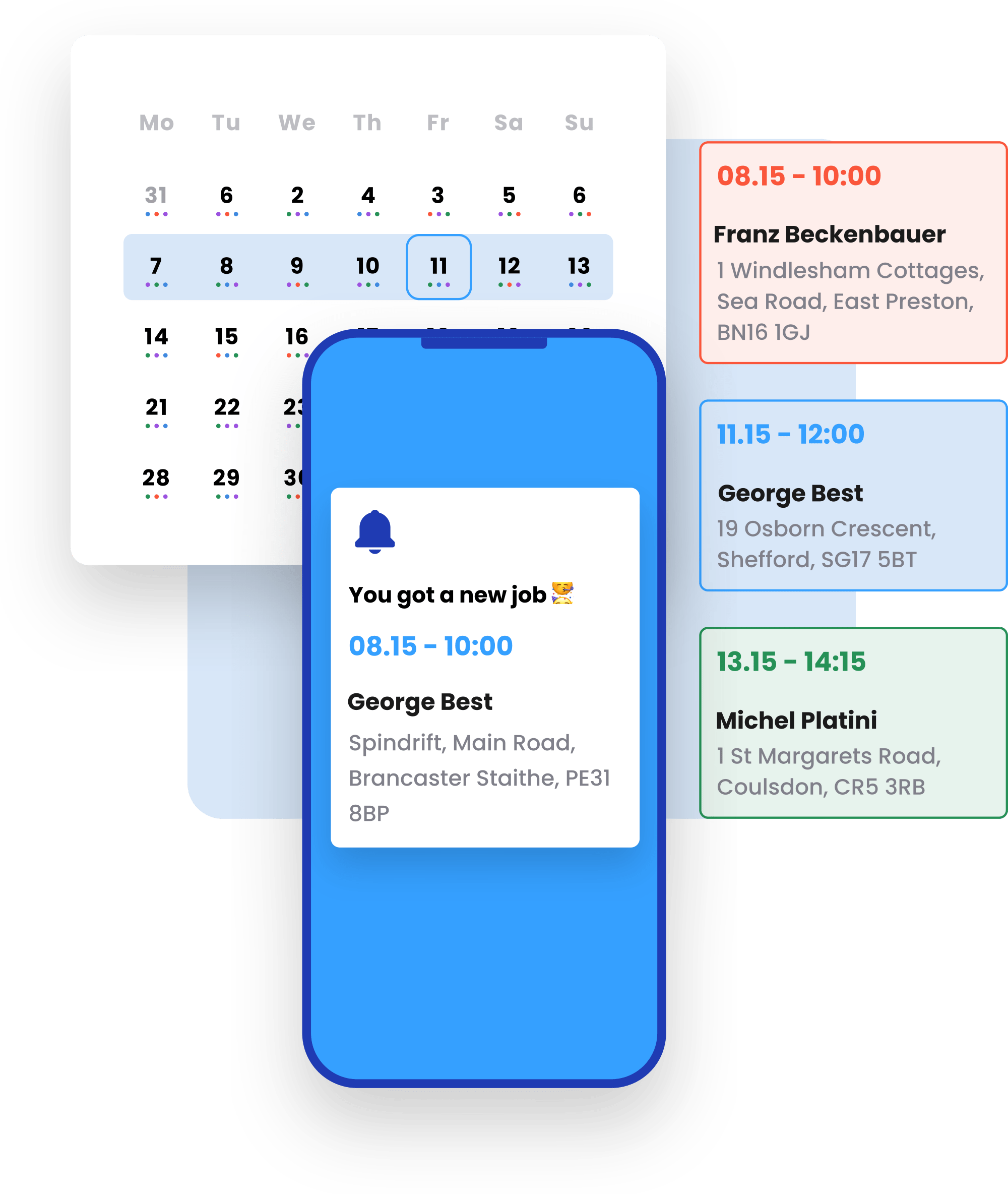 Scheduling software - mobile engineers