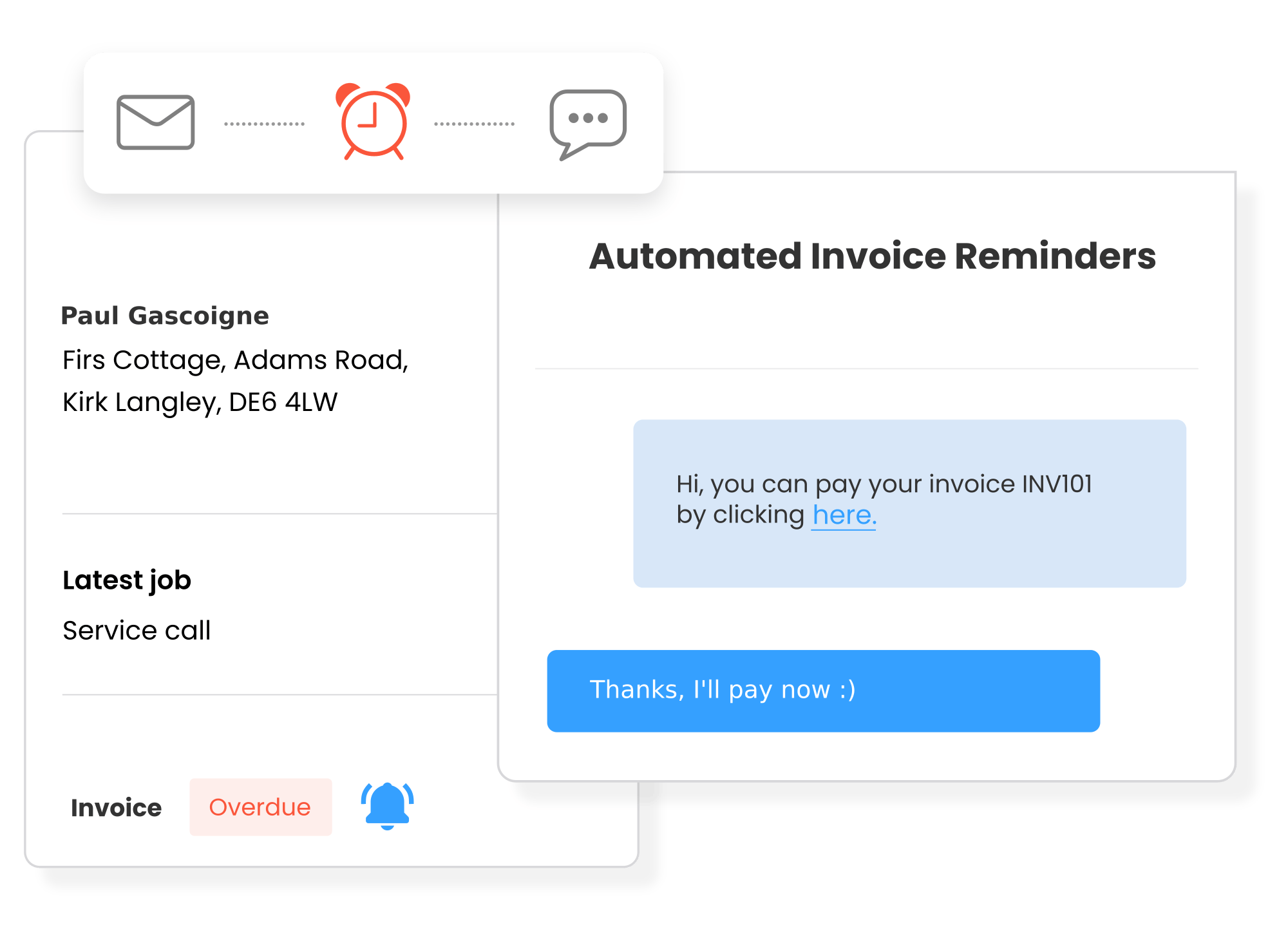 Track your invoices and send payment reminders
