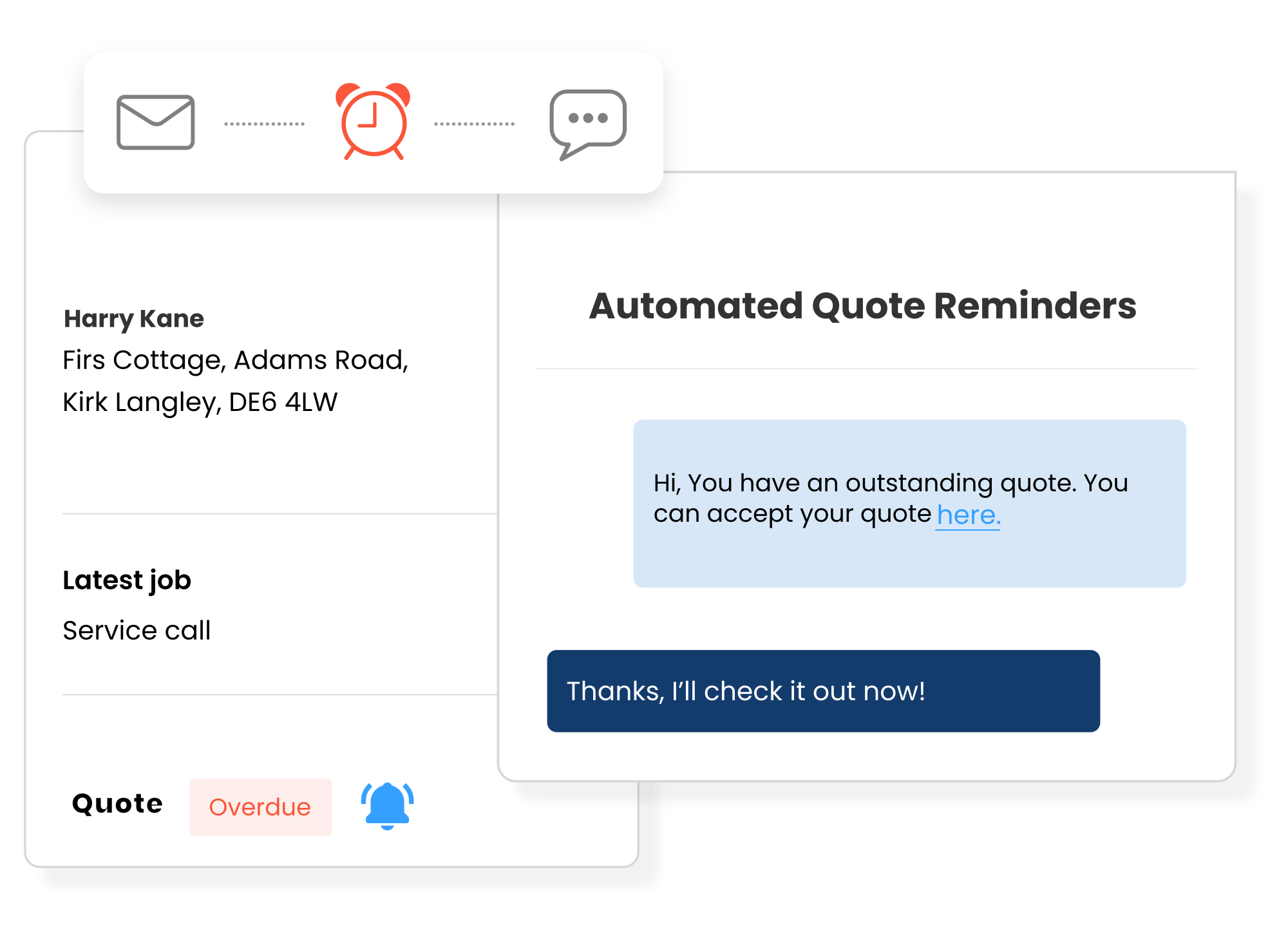 CRM Software - automated service reminders