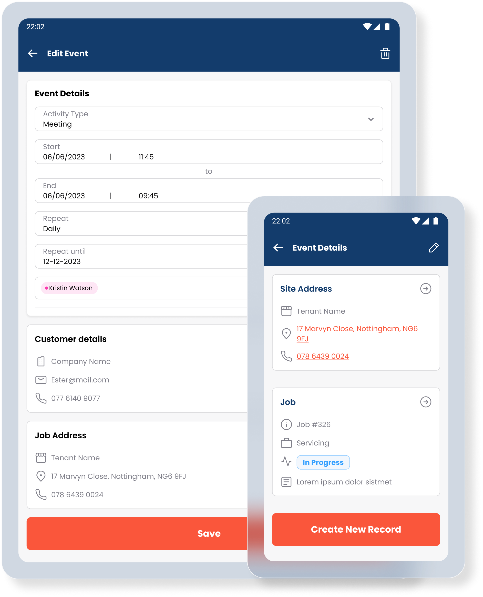 A CONNECTED SCHEDULE Quickly Add Events (1)